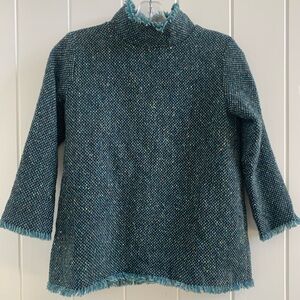 ANN MASHBURN Multicolor Textured Knit Cardigan